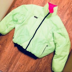Colorful Reversible puffer jacket